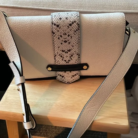 A. Bellucci Bags A Bellucci White Black Purse Handbag Gold